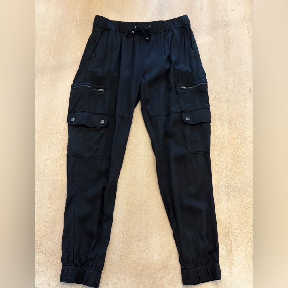 Banana Republic Factory: Black Cargo Jogger Pants - Petite Small